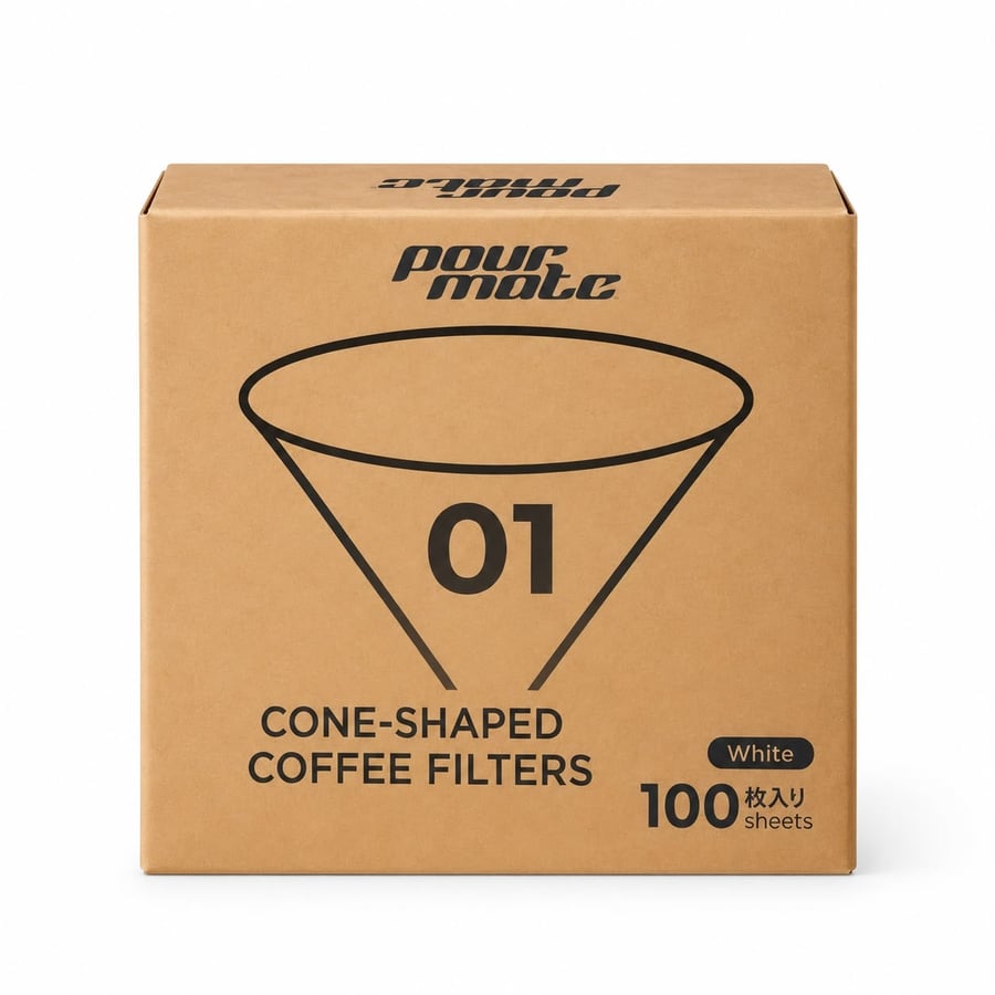 POURMATE FILTER 01 فلاتر قهوة بورميت 01 V60