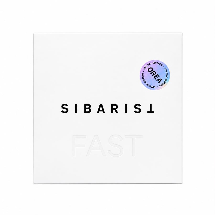 علبة بيضاء لفلتر سيباريست FAST مع ملصق دائري بعنوان OREA
