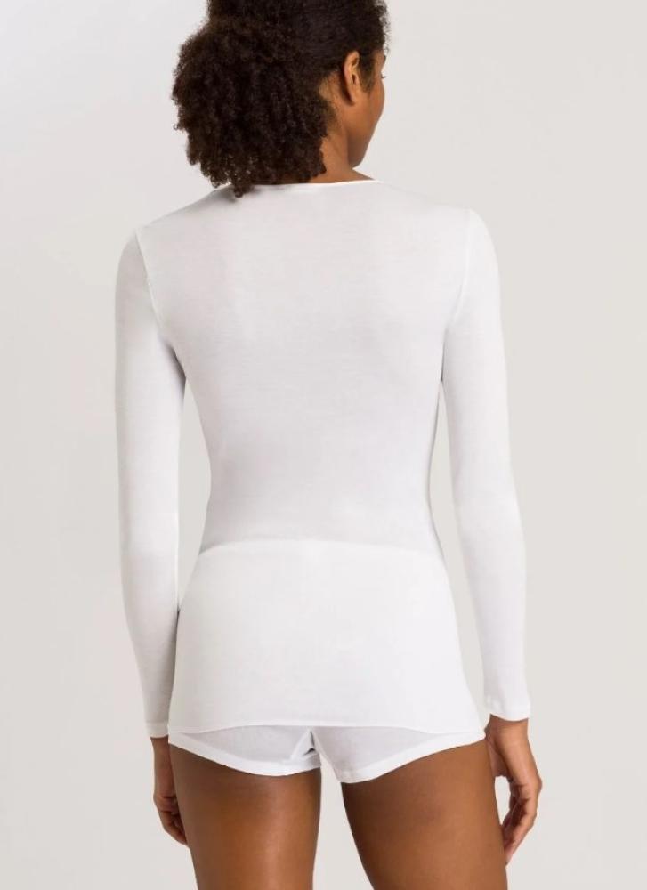 HANRO-Cotton Seamless Long Sleeve Shirt