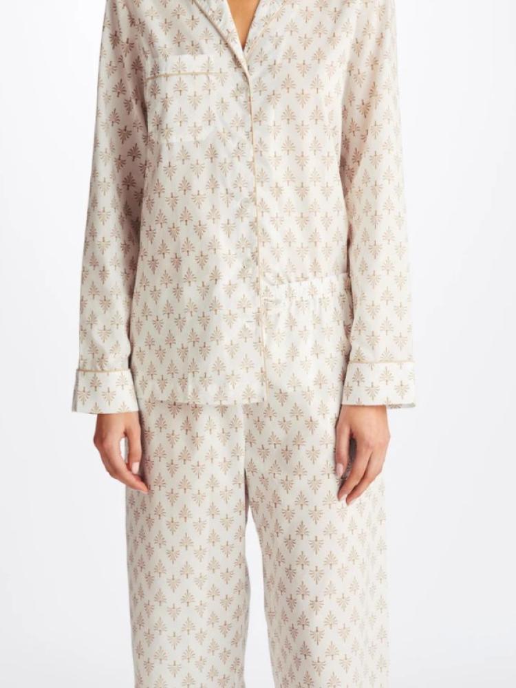 DEREK ROSE - Women's Pyjamas Nelson 101 Cotton Batiste