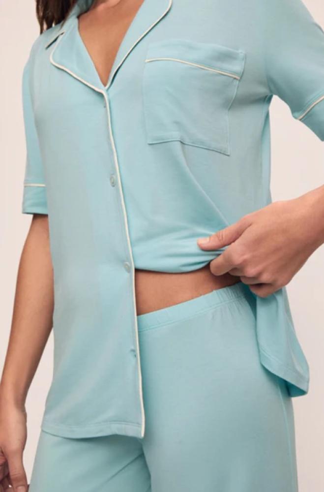 Eberjey - Gisele TENCEL™ Modal Short Sleeve Cropped PJ Set