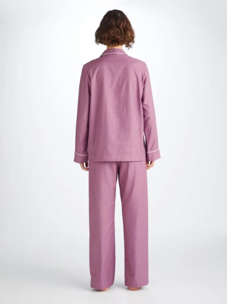 DEREK ROSE - Women's Pyjamas Kate 10 Cotton Jacquard
