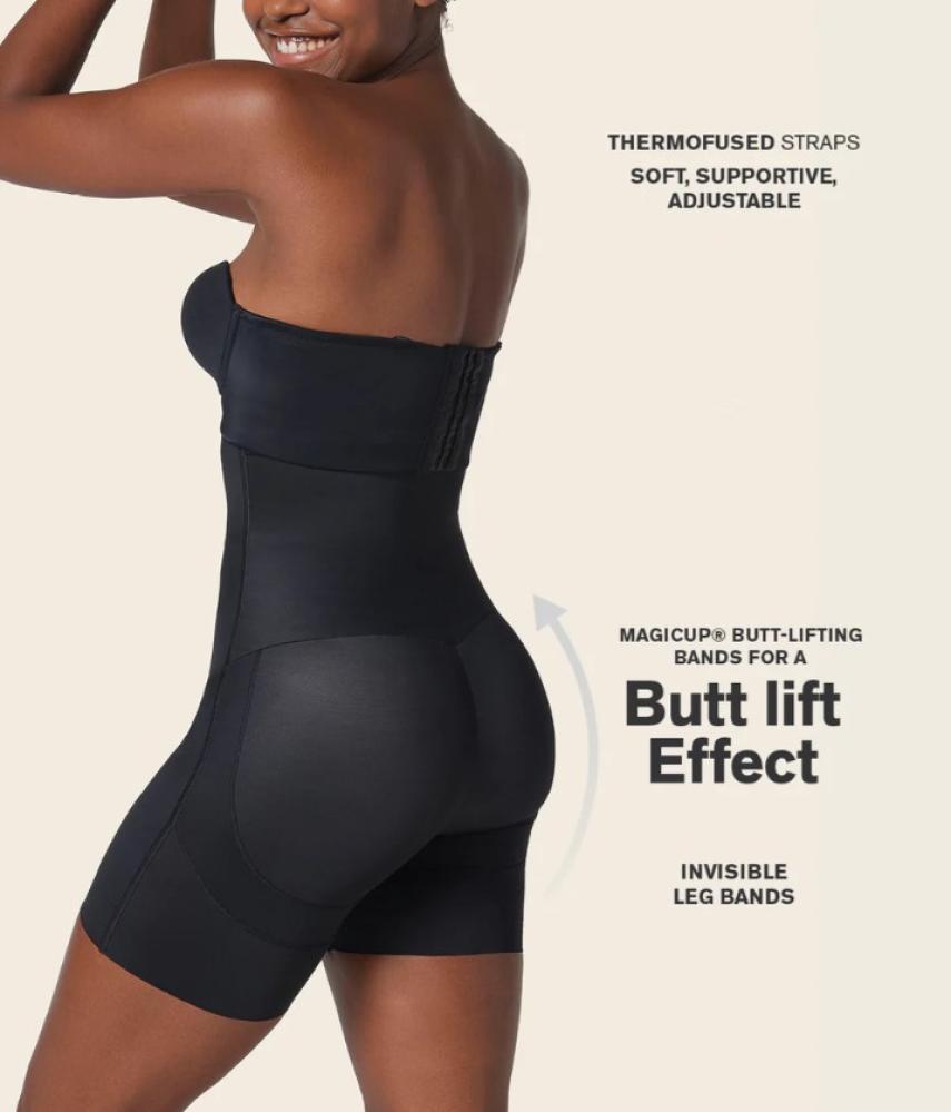 Leonisa - On Target Strapless Sculpting Step-in Body Shaper with Short Bottom