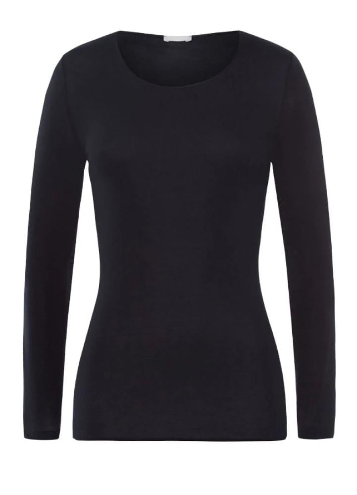 HANRO-Cotton Seamless Long Sleeve Shirt