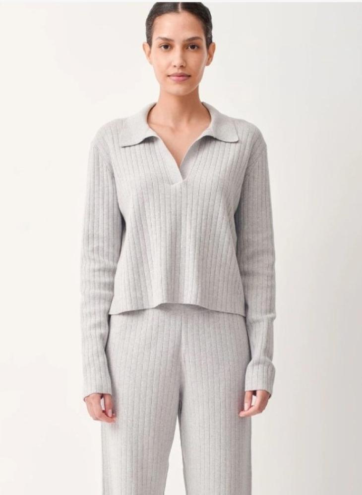 Skin-Milan Cotton Cashmere Polo Sweater & Pant