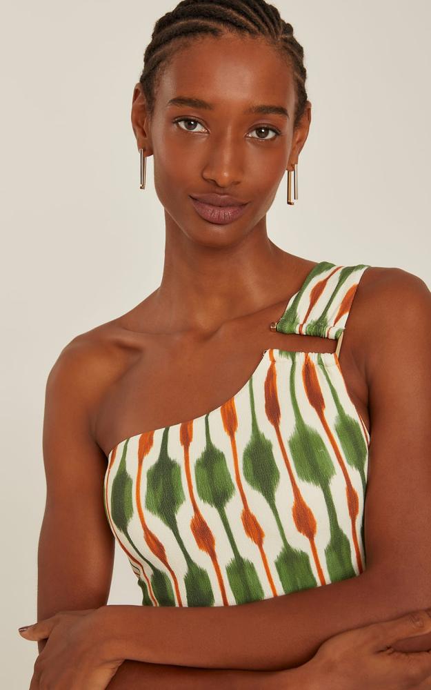 LENNY NIEMEYER - One shoulder detail one piece