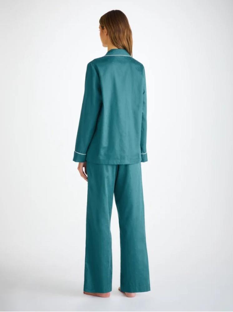 DEREK ROSE - Women's Pyjamas Kate 10 Cotton Jacquard