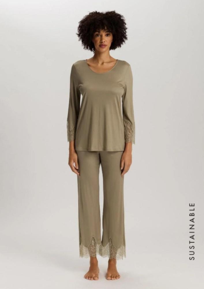 HANRO-Long Sleeve 7/8 PJ with lace