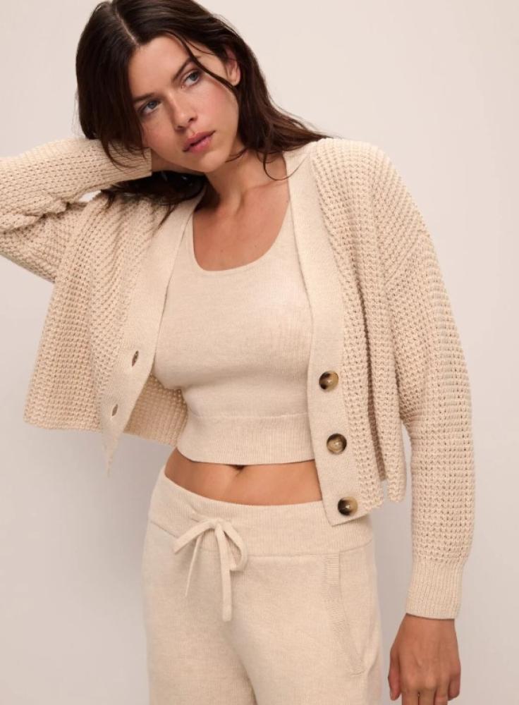 Eberjey - Recycled Sweater Cropped Tank, Sweater & Pants