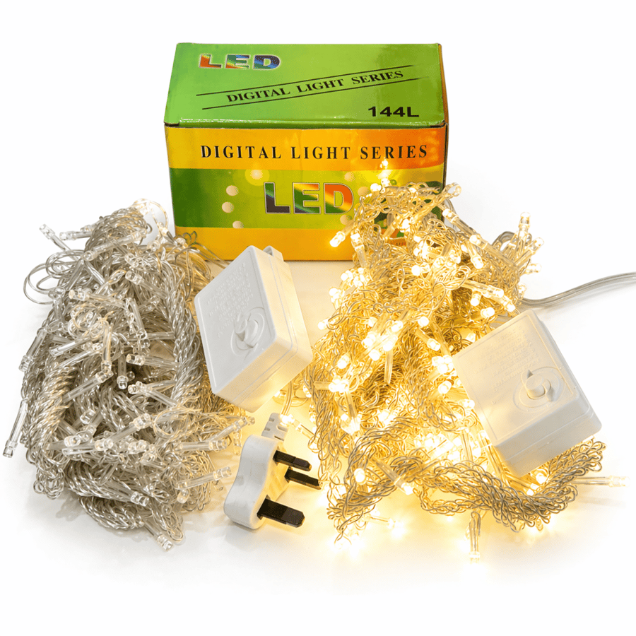 سلسلة إضاءة LED سلكية ذهبية