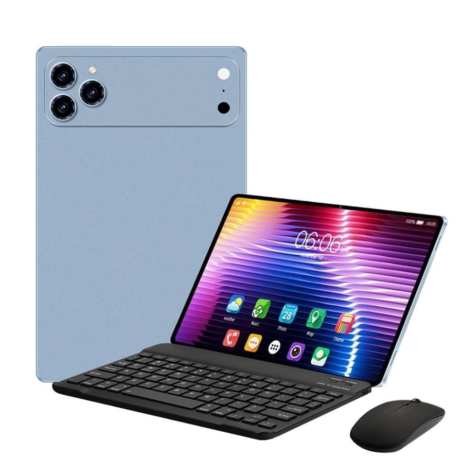 تابلت أطفال واي تاب أزرق Y17 Pro Max مع كيبورد وماوس