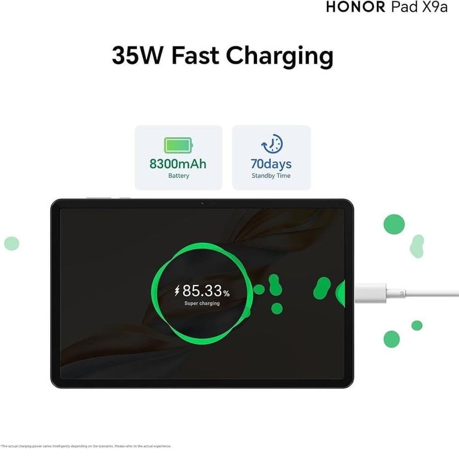 شحن سريع 35W وبطارية 8300mAh لتابلت هونر باد X9A
