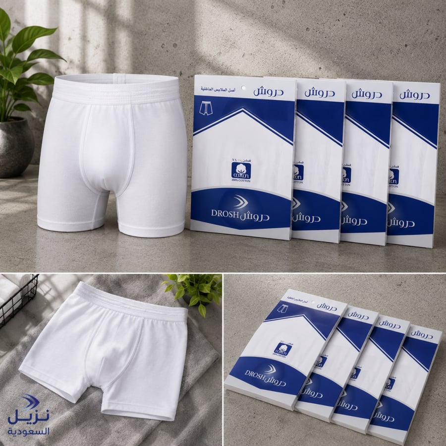 دروش رجالي هاف قطن (للنزيل)