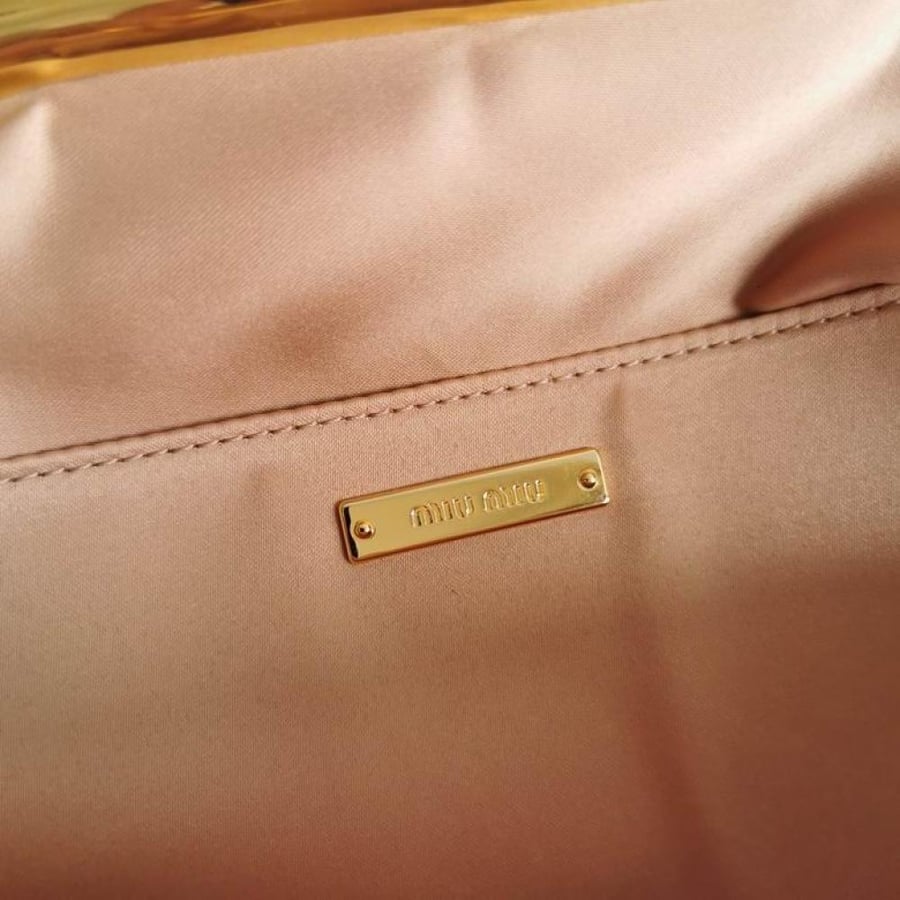 Miu Miu Belle Mini Matelassé Leather Clutch