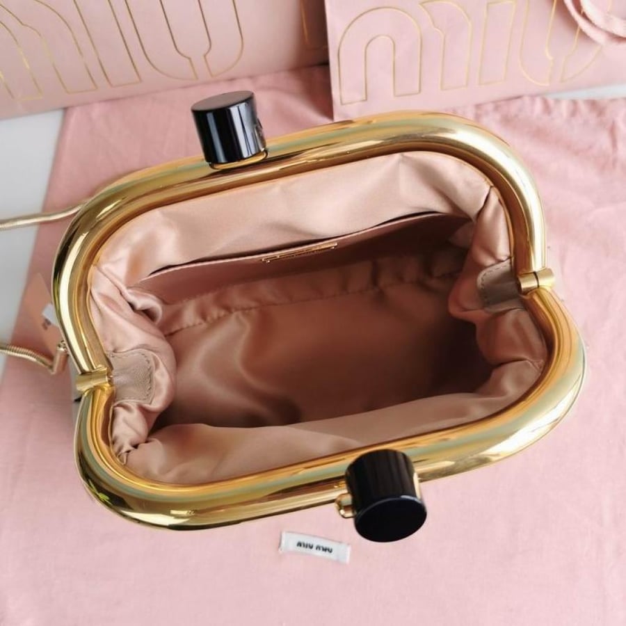 Miu Miu Belle Mini Matelassé Leather Clutch