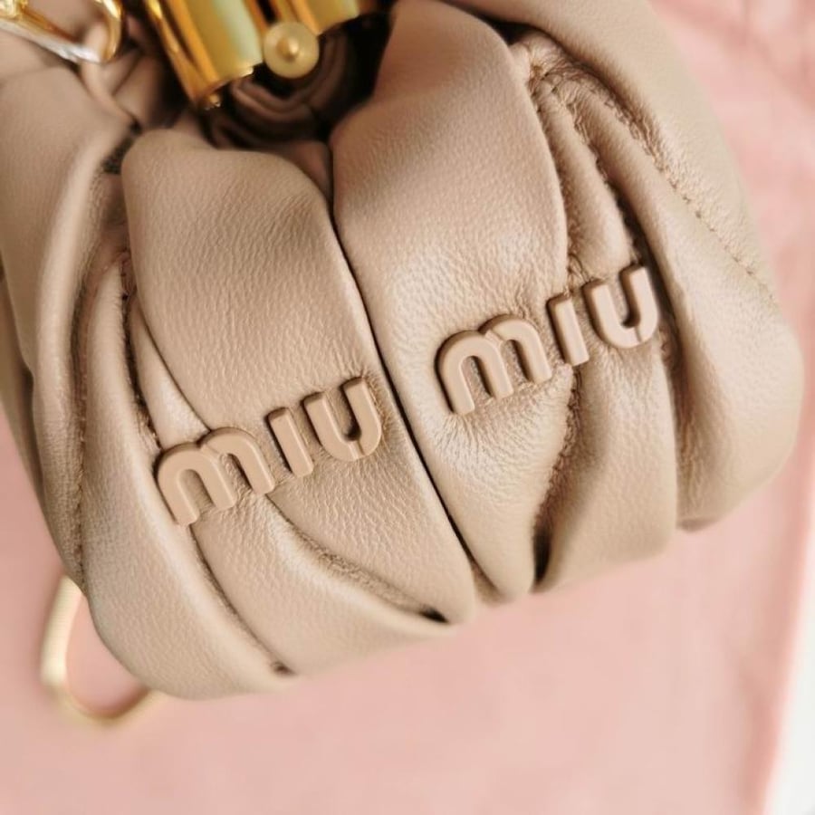Miu Miu Belle Mini Matelassé Leather Clutch