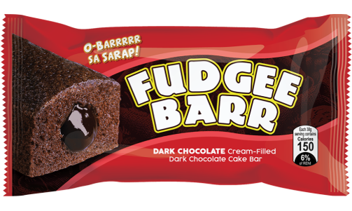 REBISCO FUDGEE BARR DARK CHOCOLATE 10 OUTER x 40GM
