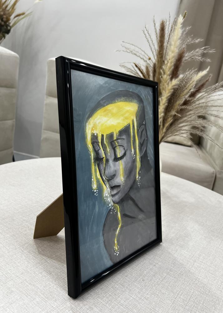 لوحة مرسومة يدوياً A4 لأثاث المنزل والهدايا ،اطار عالي الجوده