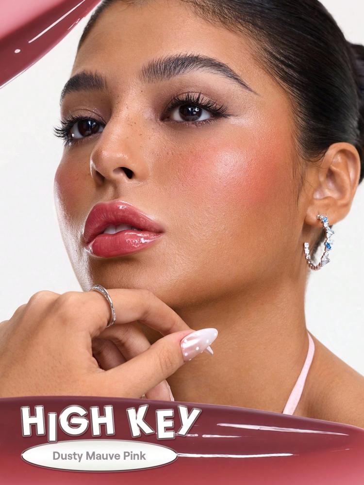 SHEGLAM Glass Lock Air ملمع شفاه-High Key علامة تجارية جمال مكياج ميكب مستحضرات تجميل للنساء الفتيات مثالي لفصل الصيف الربيع مثالي ل- Y2K أزياء أنيقة عيد الأم هدية حفلة جاهز أفضل لون