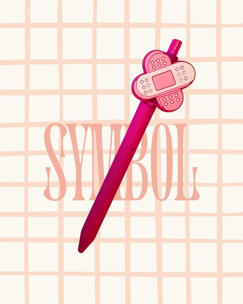 Pink Band-Aid Pen