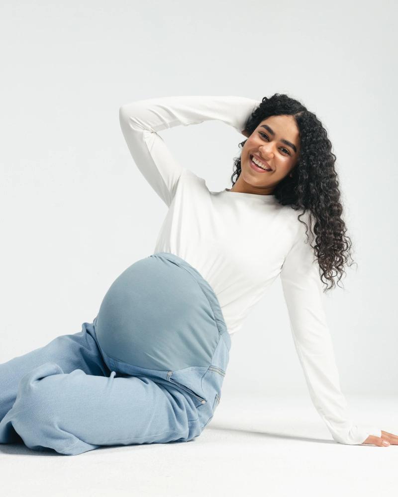 بنطلون ( ذا صنداي ميوز )  باللون الازرق الفاتح -  The Sunday Muse Pant Light Blue