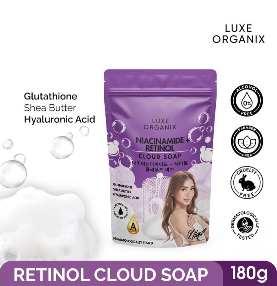LUXE ORGANIX NIACINAMIDE + RETINOL CLOUD SOAP