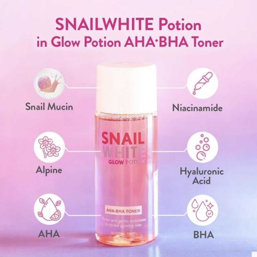 SNAILWHITE Glow Potion AHA-BHA Toner