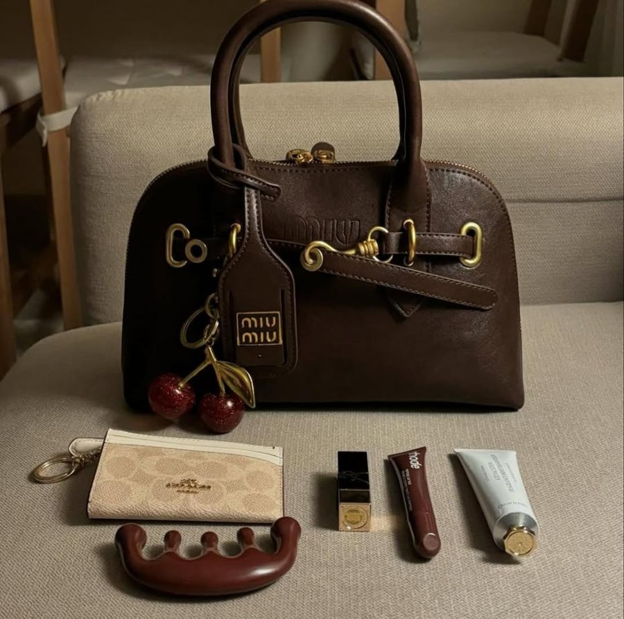 Miu Miu bag with cherry