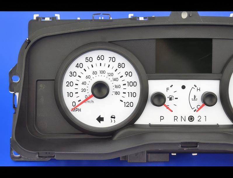 White color dashboard stickers for Marquis