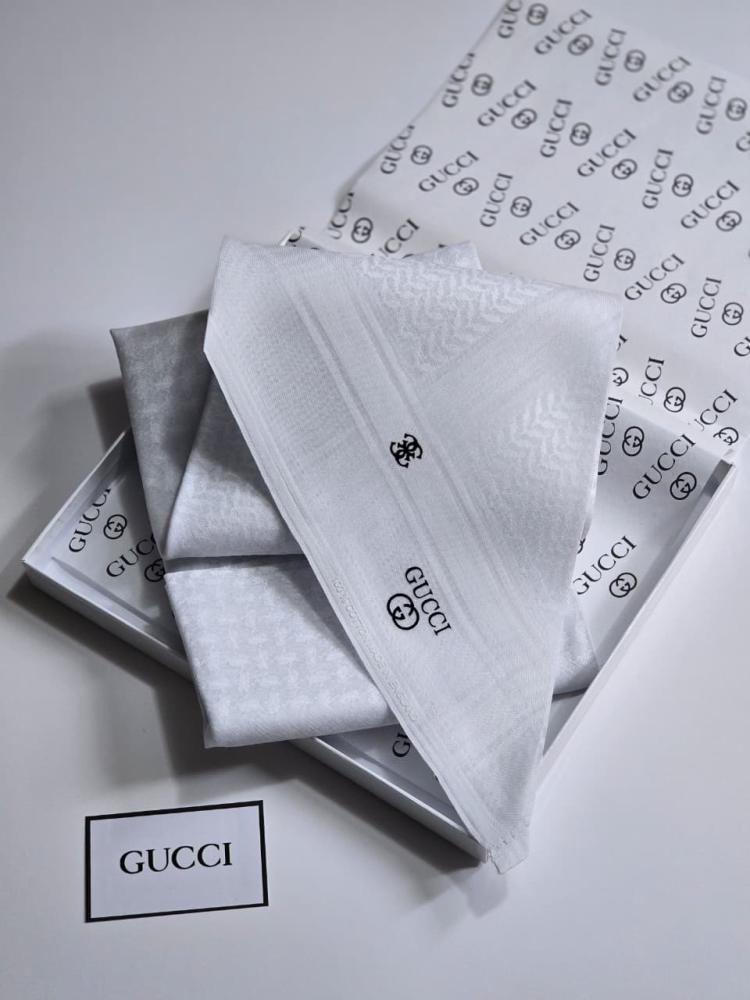 غترة قوتشي (GUCCI) - البيضاء الفاخرة (إصدار 2026)