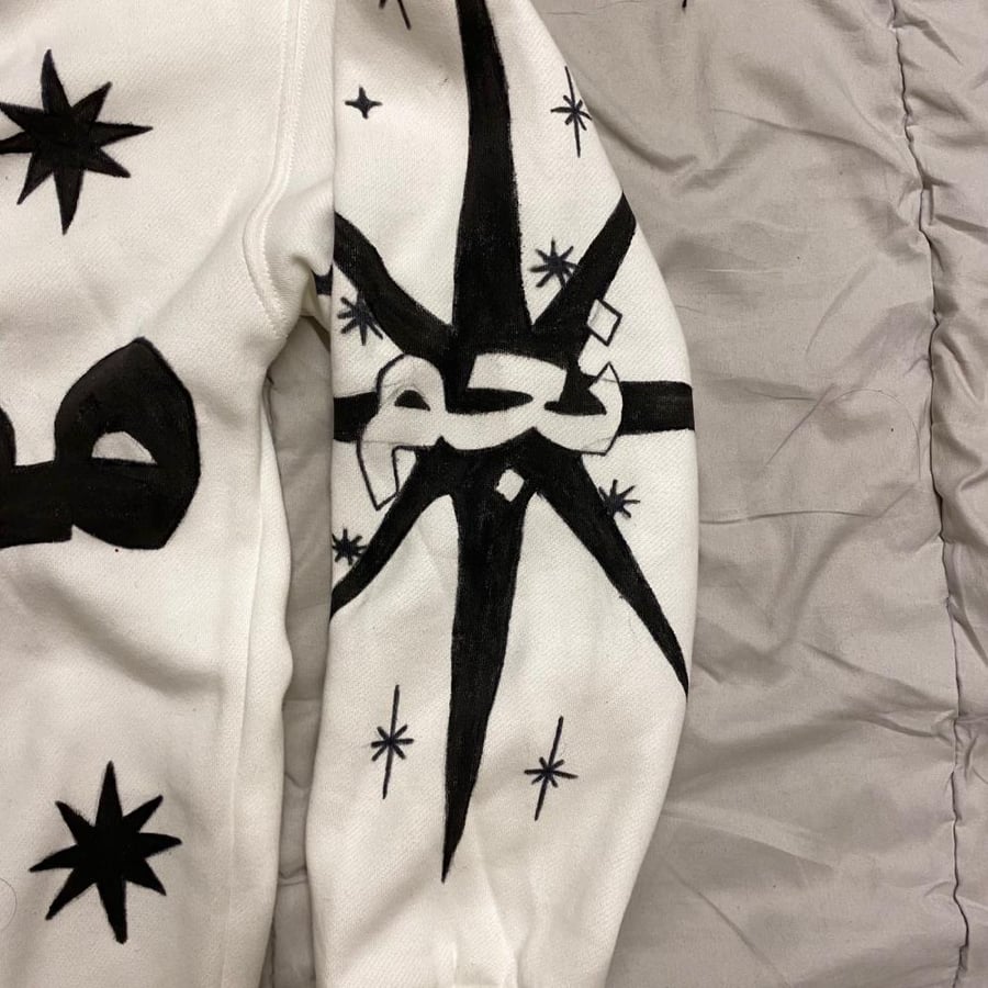 I AM STAR HOODIE - white