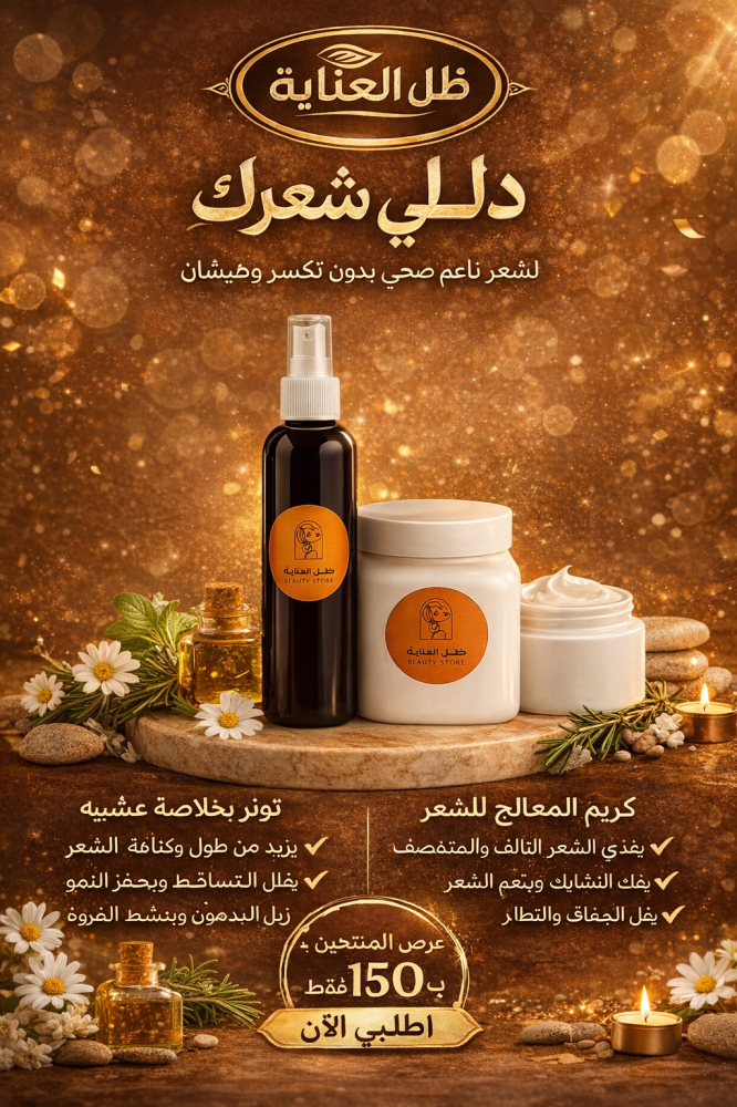 تونر للشعر + كريم المعالج