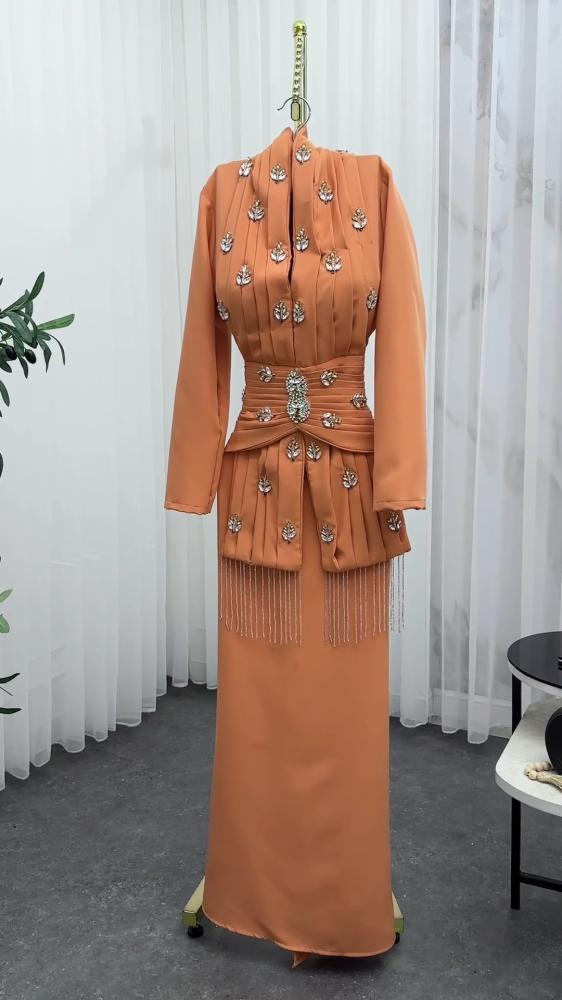 Barbie dress decorated with elegant hand embroidery
