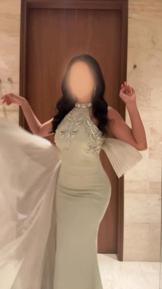 فستان سهره باربي المزين بالتطريز اليدوي