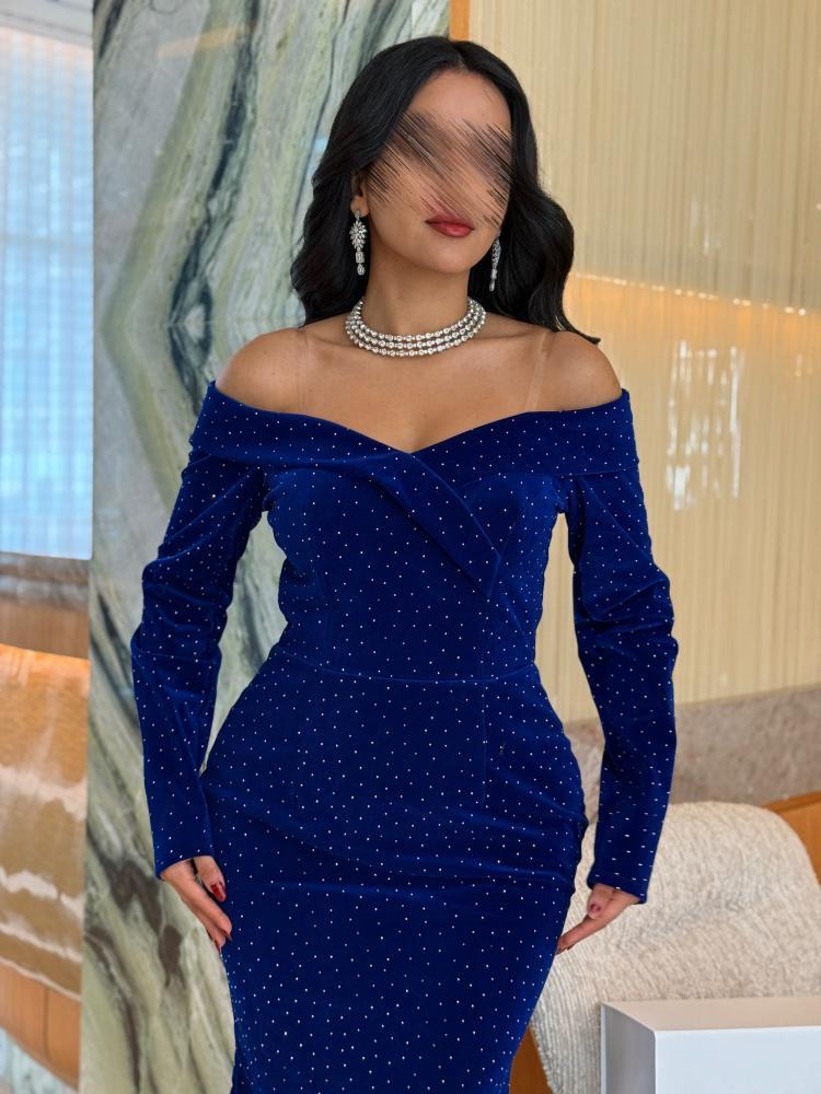 فستان سهره جوخ كورسيه المزين بالفصوص