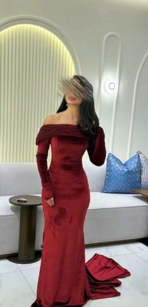 فستان  نعومي مخمل