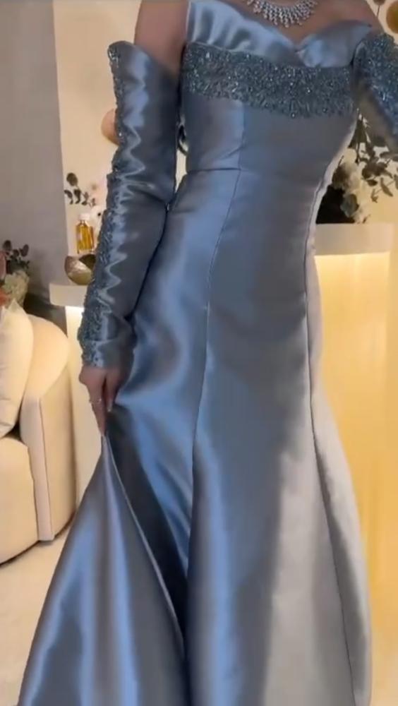 فستان سهره ميكادو المزين بالتطريز الأنيق