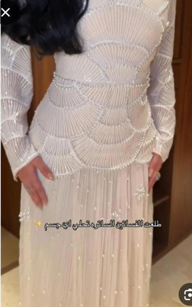فستان لول كم طويل