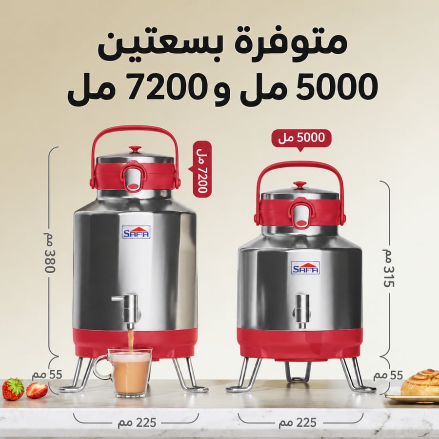 موزع للمشروبات الباردة والساخنة 7.2 لتر