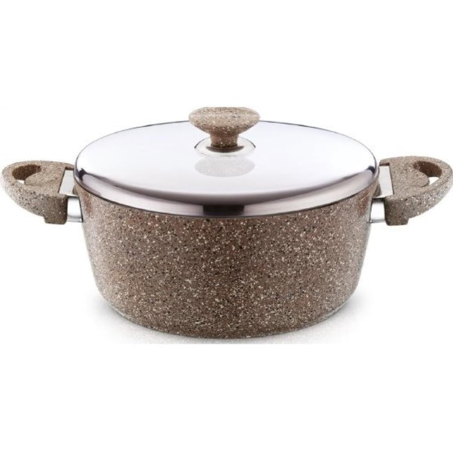 Turkish granite pots, 22 cm, with a lid.