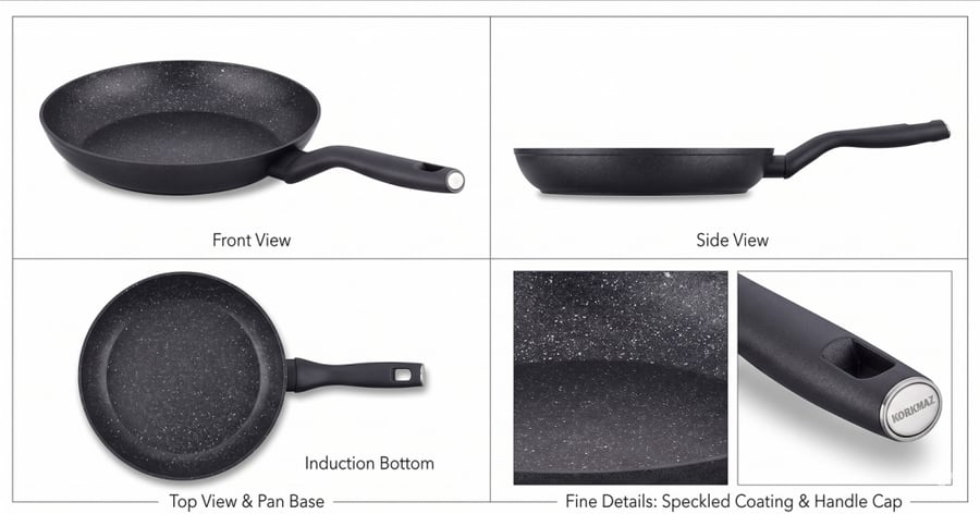Korkmaz Granite Nora Pans 28cm