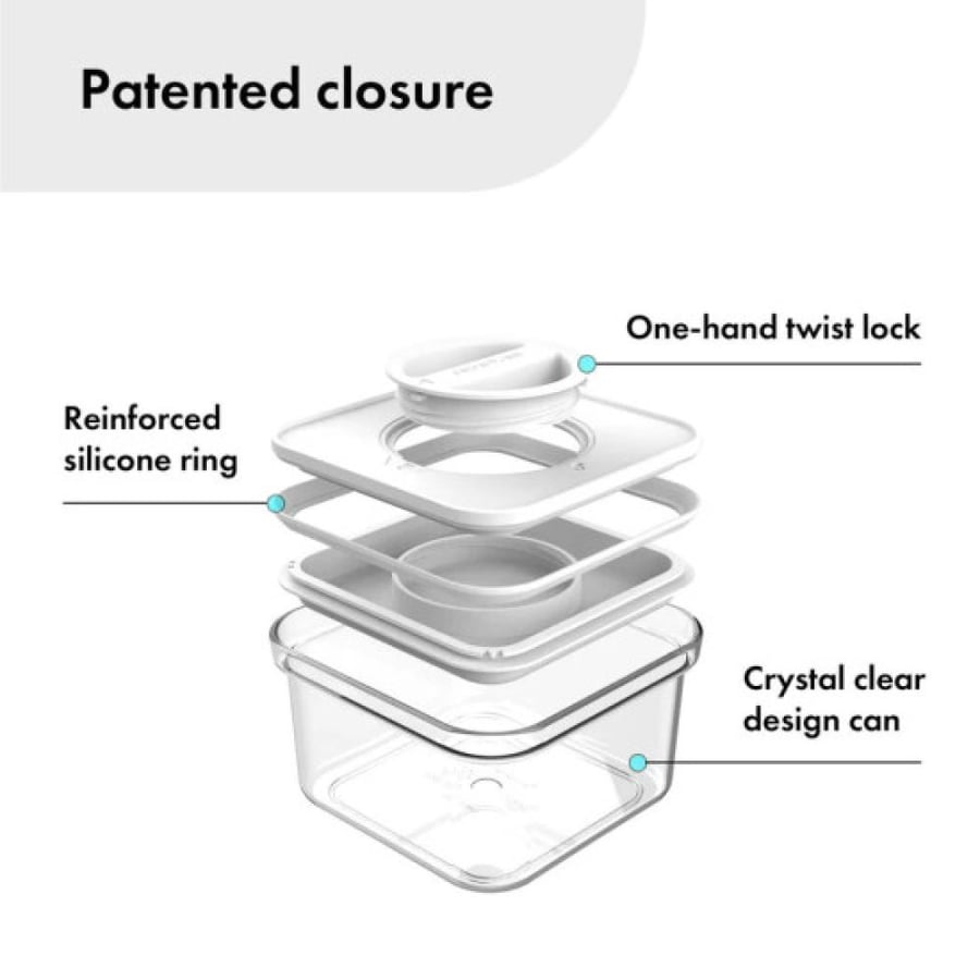 Airtight and safe food storage container for the kitchen, 0.55 liters