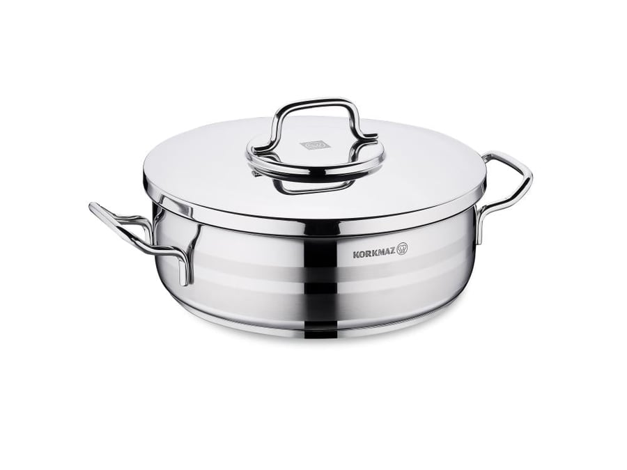 Korkmaz Astron 14-piece stainless steel cookware set