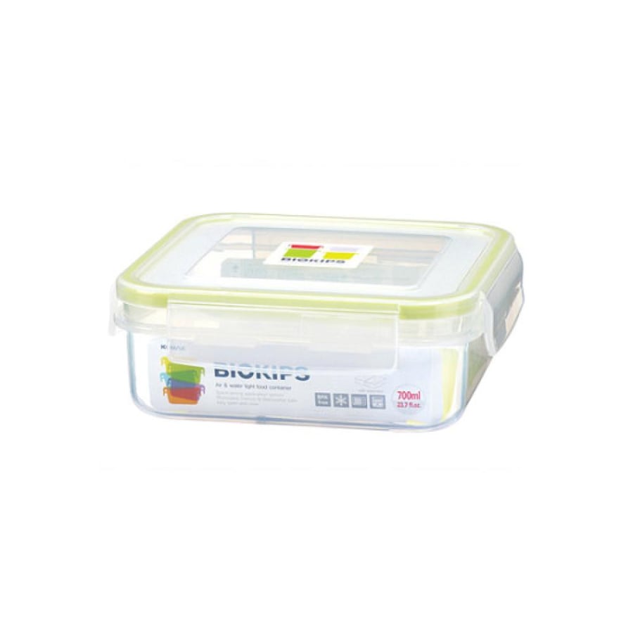 Korean square plastic containers, 700 ml