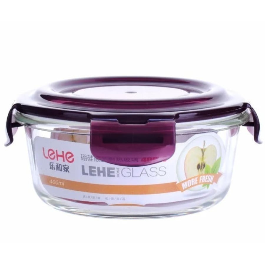 400ml round glass storage jars
