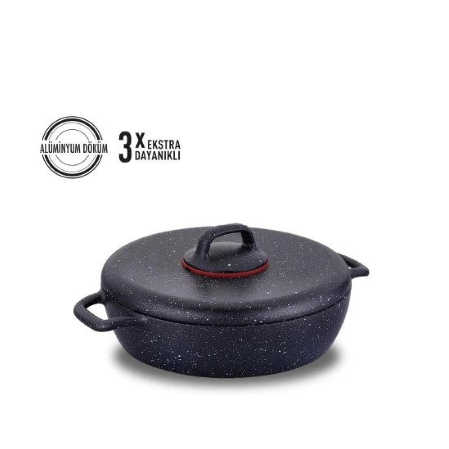 Korkmaz Gusto Plus Low Pot 26x7 cm