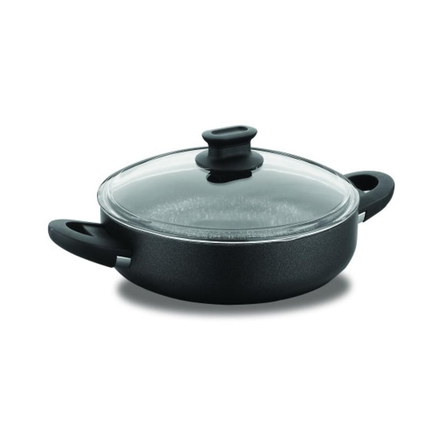 Korkmaz aluminum frying pan with glass lid, 30cm
