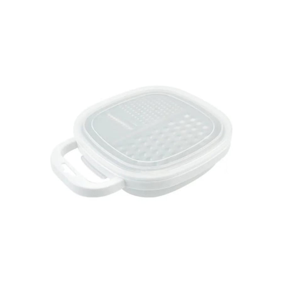 Vegetable grater with 4-in-1 storage container and lid