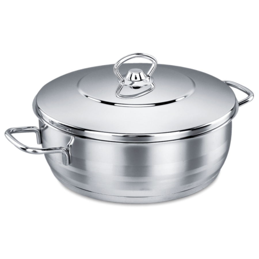 Korkmaz Mega Lo Steel Pots 28 cm