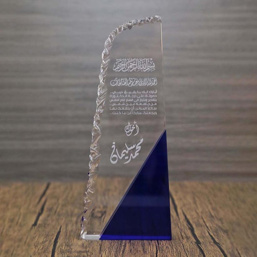 Crystal desk weight